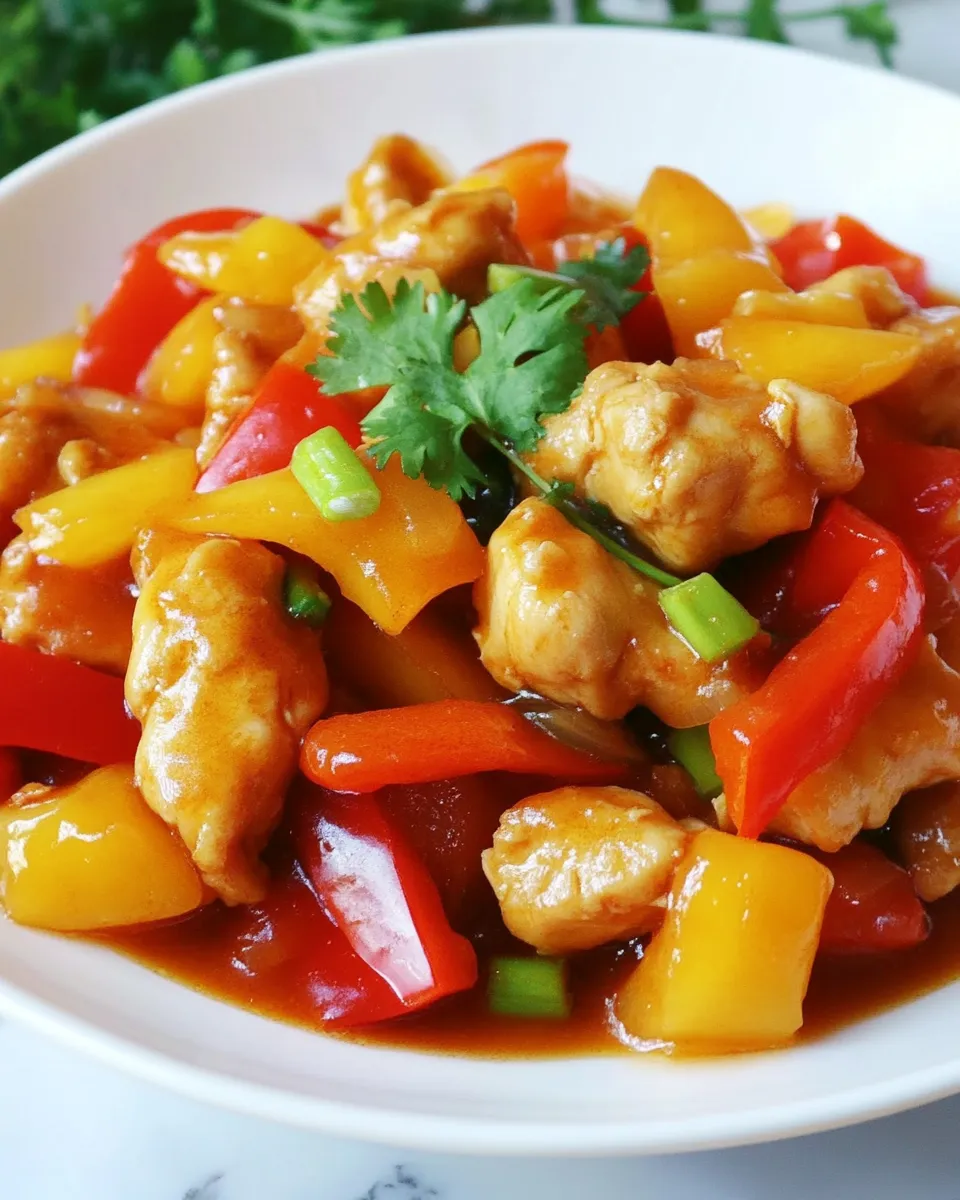 Homemade Chinese Sweet and Sour Chicken photo