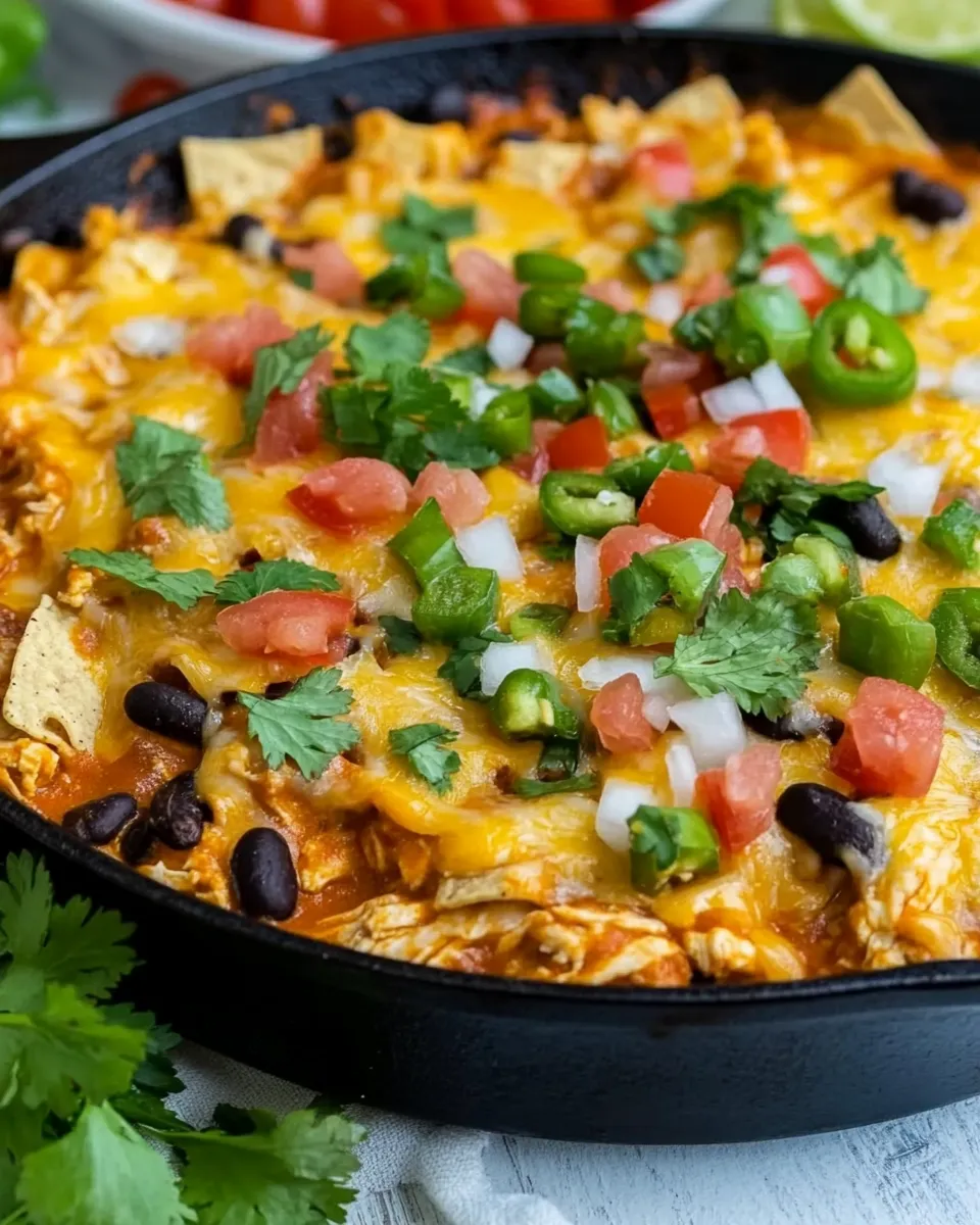Delicious Chipotle Chicken Enchilada Skillet image