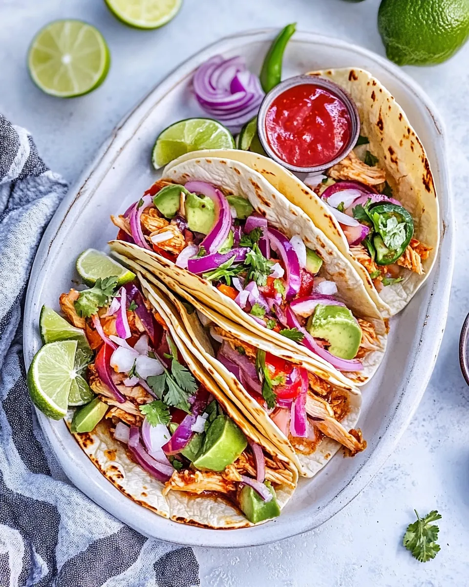 Classic Chipotle Chicken Tacos image