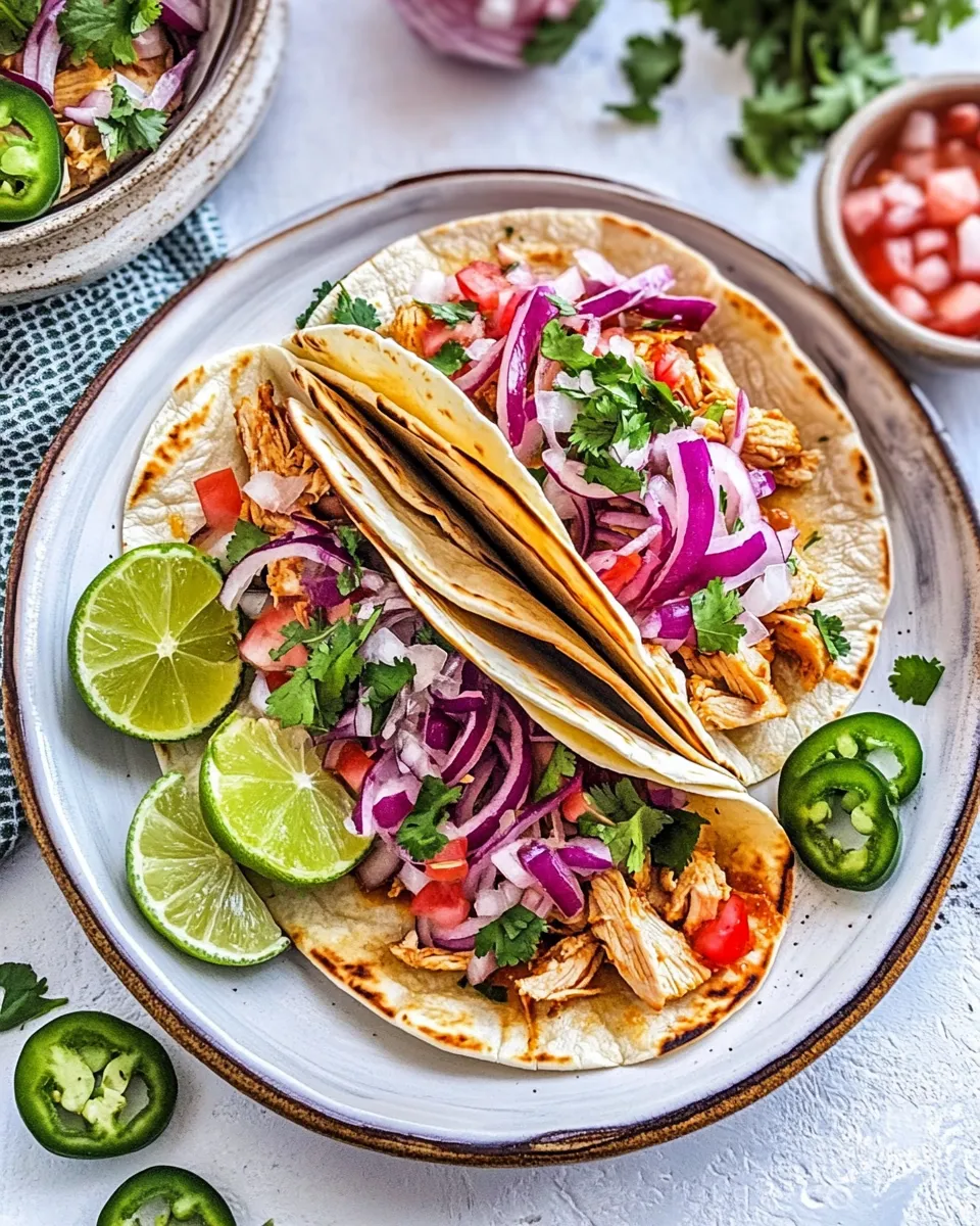 Delicious Chipotle Chicken Tacos shot