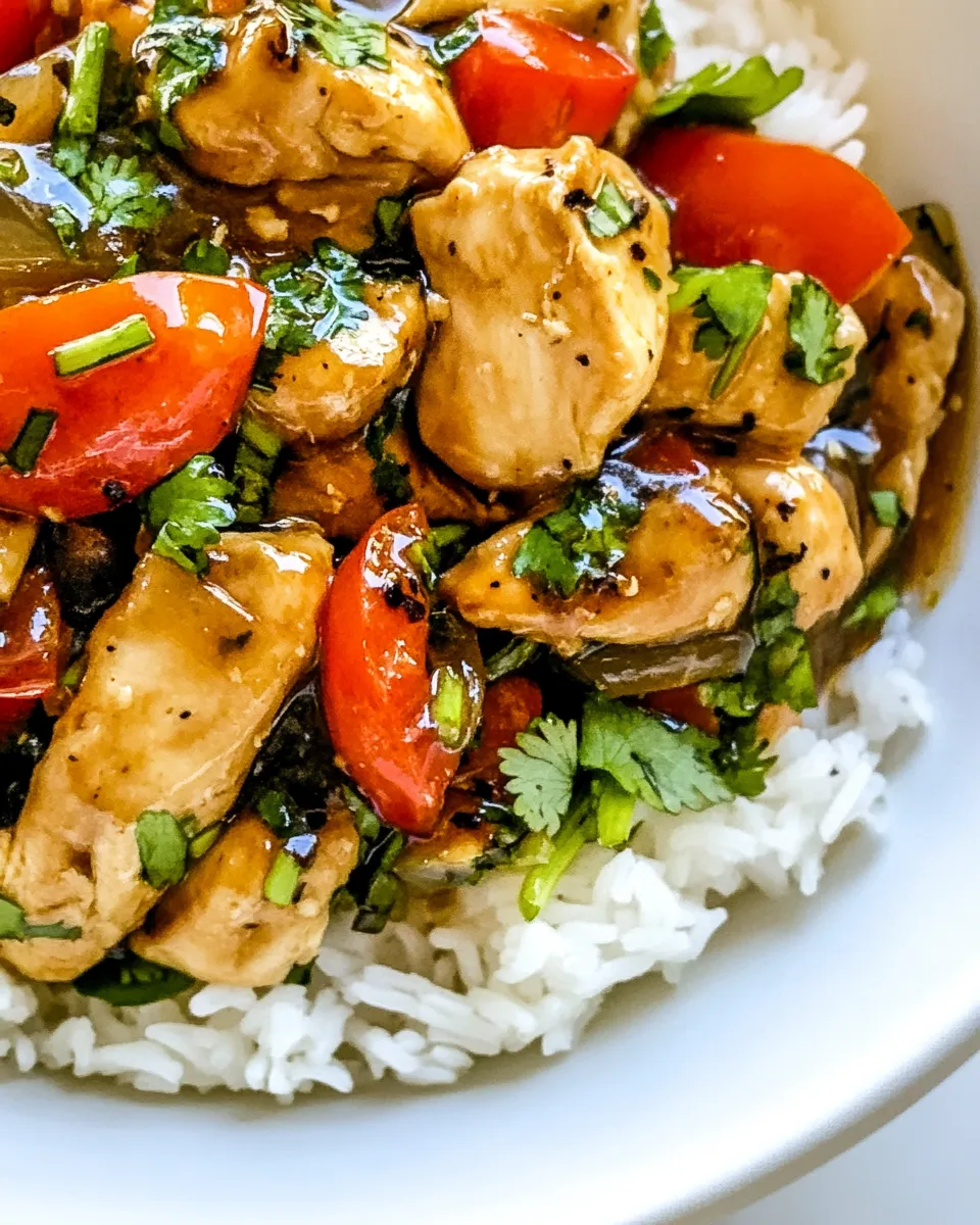 Delicious Cilantro Chicken Stir Fry dish photo
