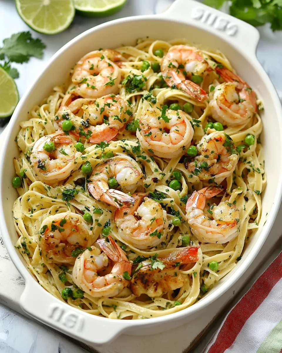 Homemade Cilantro Lime Shrimp Pasta photo