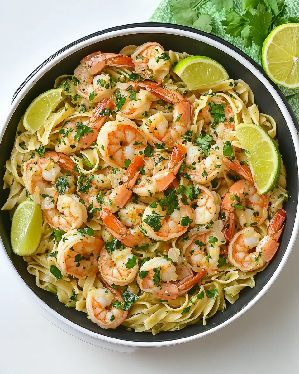 Easy Cilantro Lime Shrimp Pasta recipe photo
