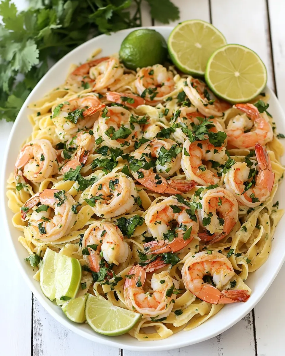 Delicious Cilantro Lime Shrimp Pasta dish photo
