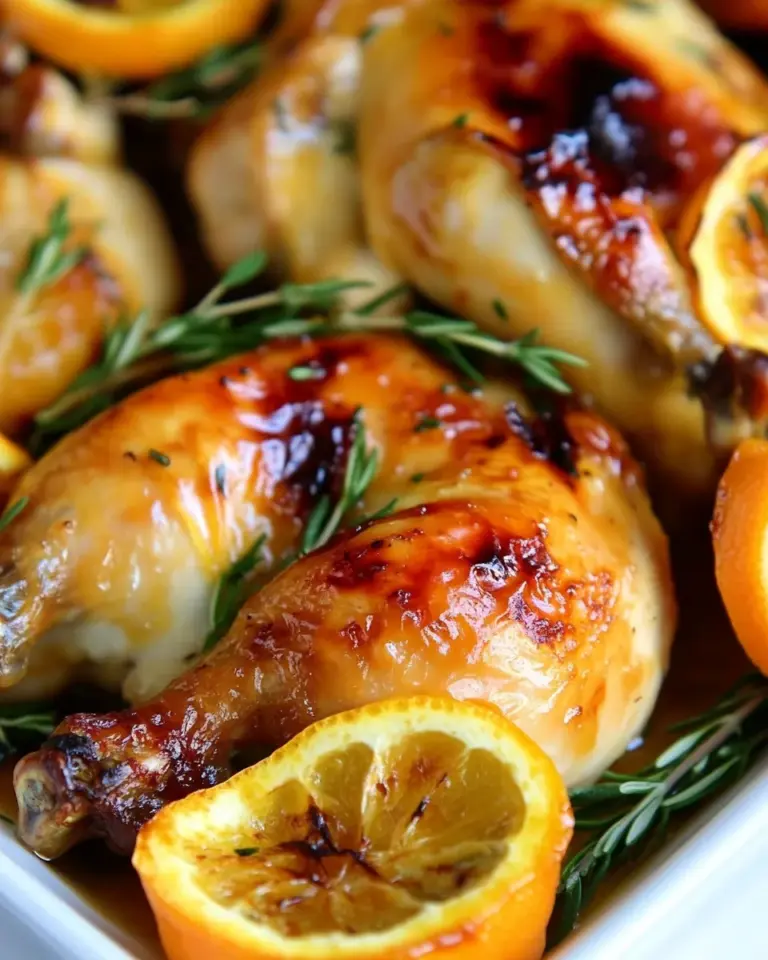 Homemade Citrus Glazed Roast Chicken photo