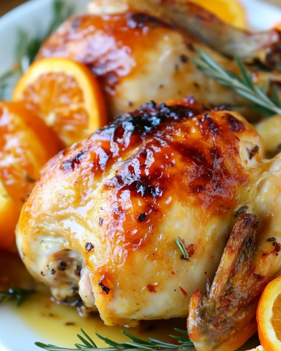 Delicious Citrus Glazed Roast Chicken recipe photo
