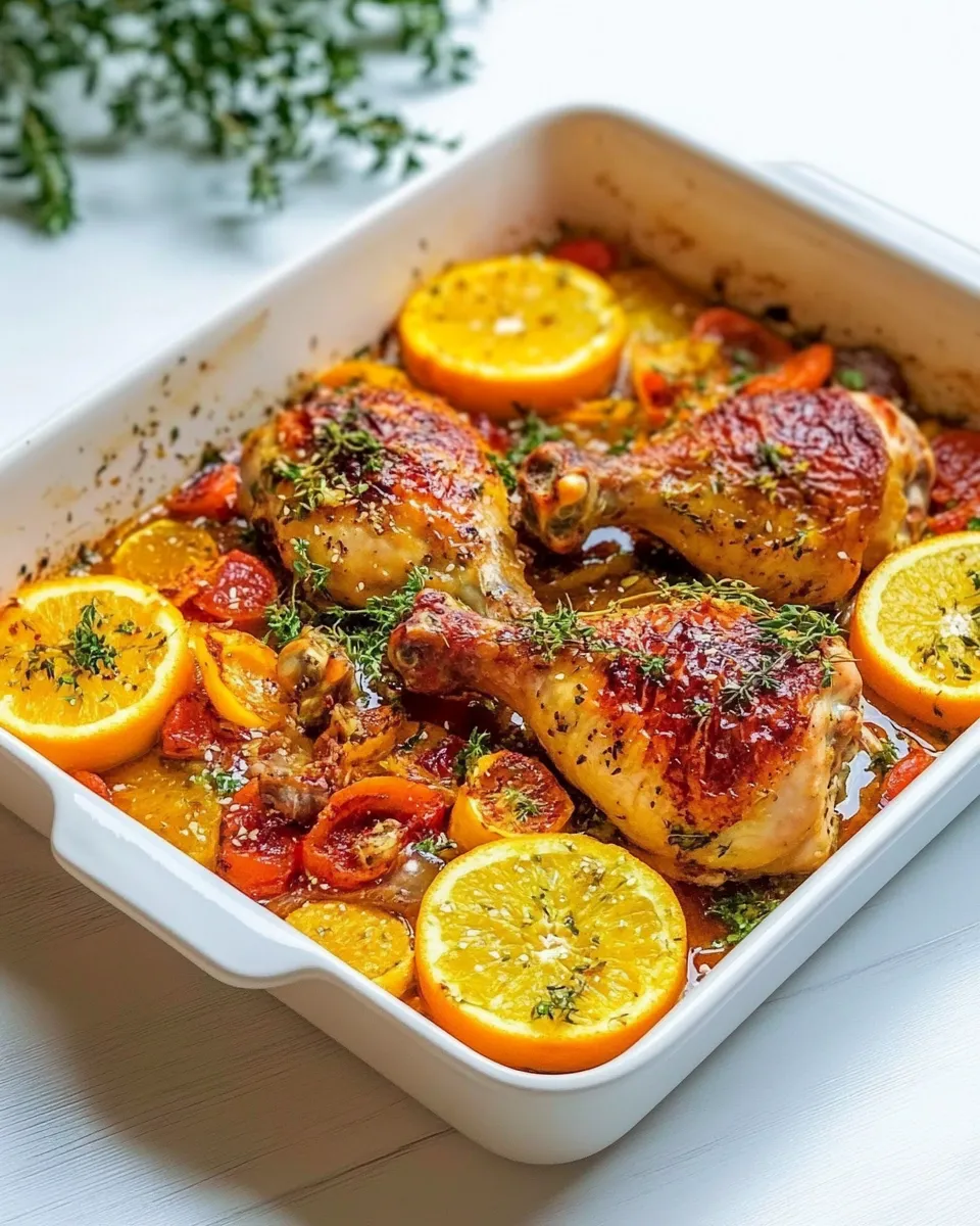 Best Citrus Roasted Chicken Legs dish photo
