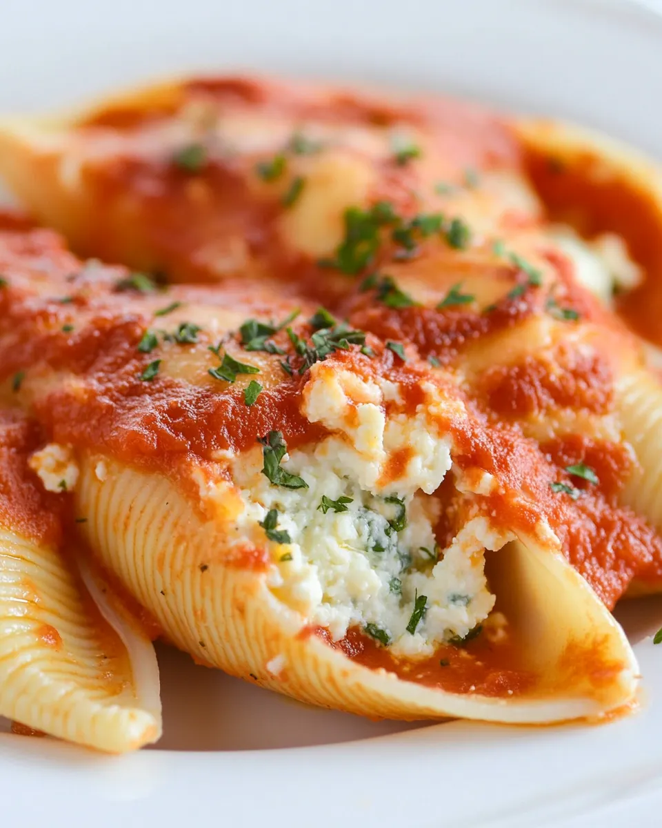 Tasty Classic Stuffed Shells (with Cottage Cheese) shot