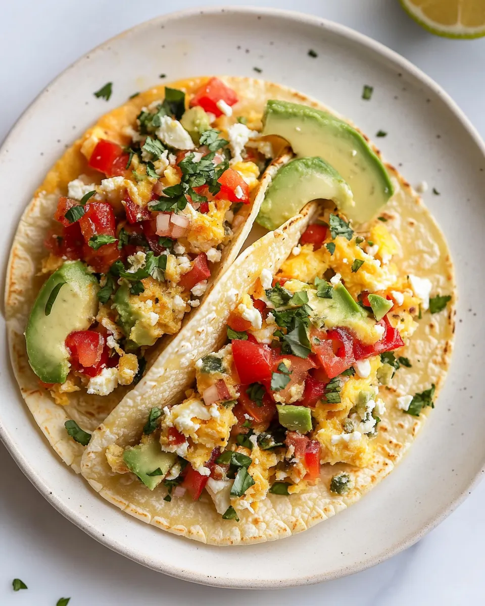 Delicious Cottage Cheese Breakfast Tacos dish photo