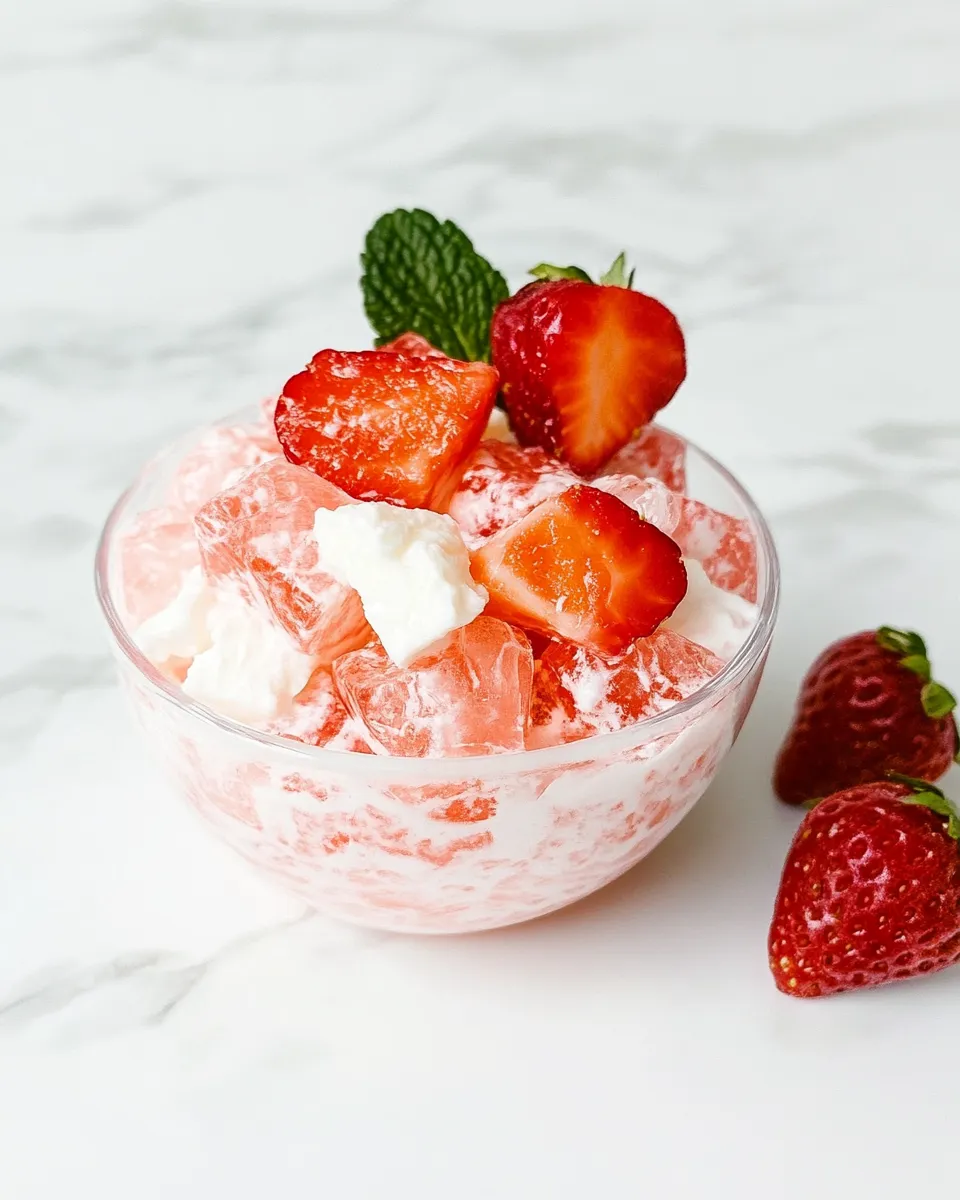Homemade Cottage Cheese Jell-O Salad photo