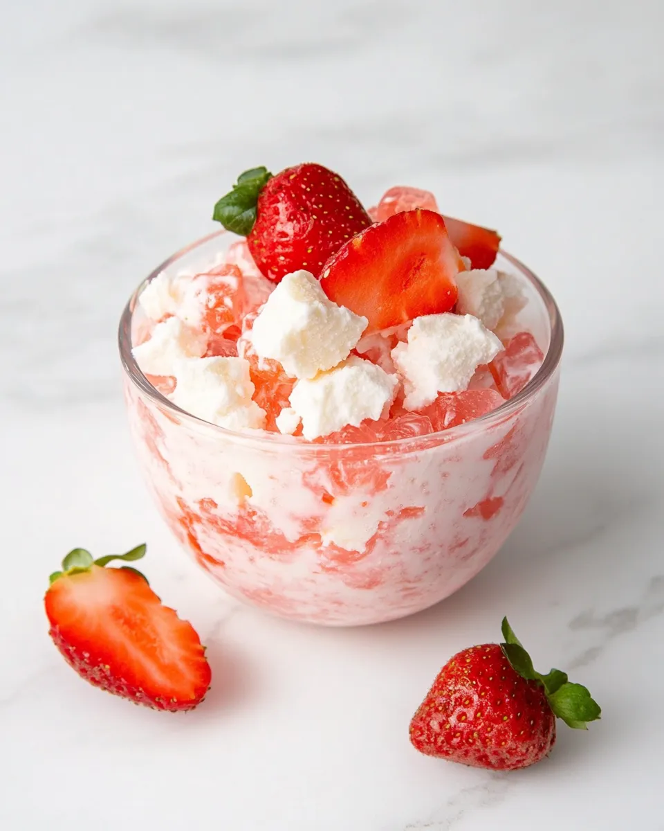 Easy Cottage Cheese Jell-O Salad recipe photo