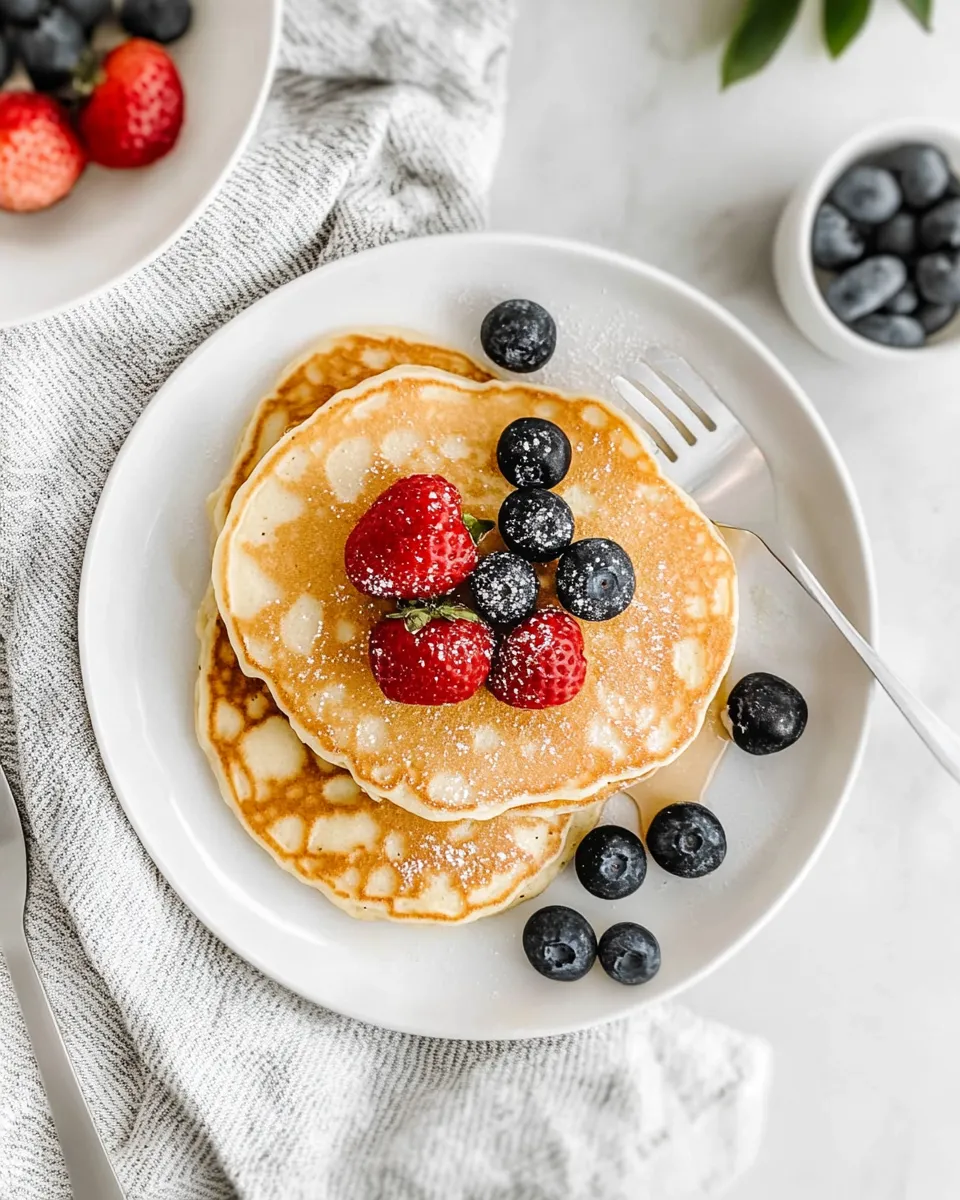 Classic Cottage Cheese Pancakes dish photo