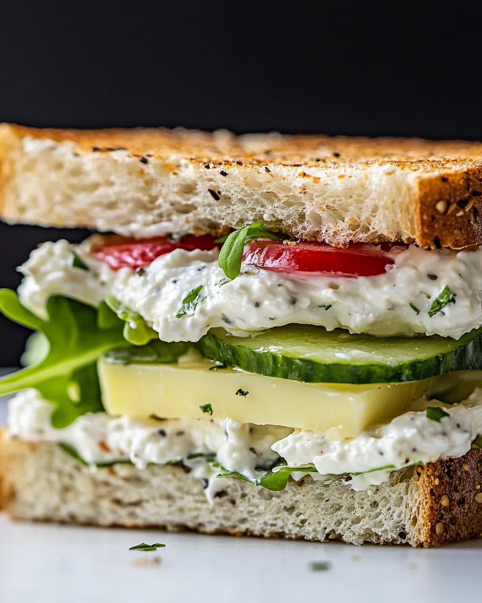 Classic Cottage Cheese Sandwich image