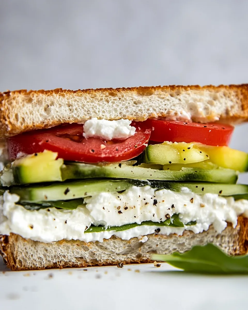 Easy Cottage Cheese Sandwich recipe image
