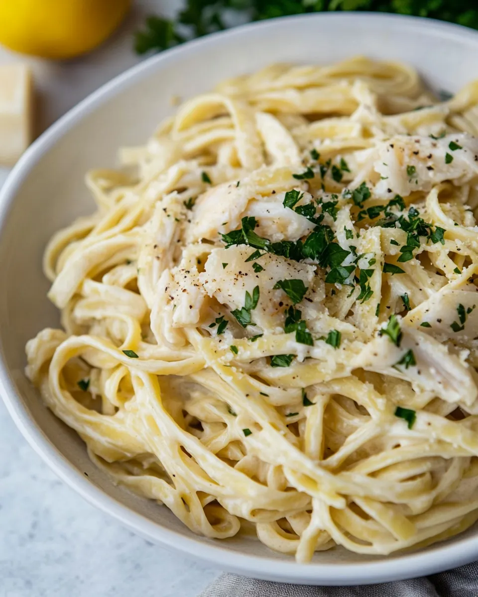 Homemade Crab Fettuccine photo