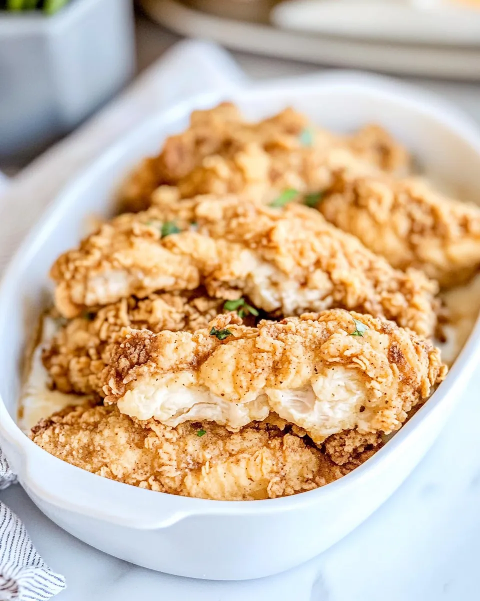 Easy Cracker Barrel Fried Chicken Tenders recipe photo