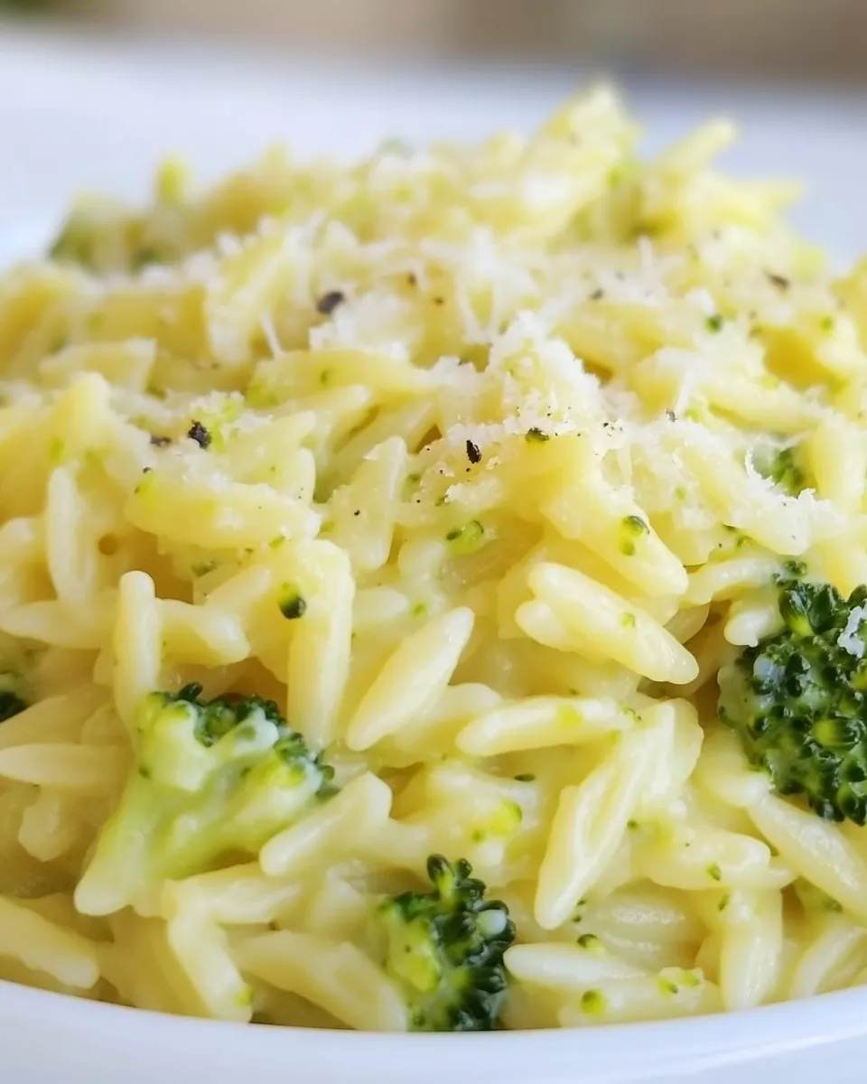 Easy Creamy Broccoli Orzo recipe photo