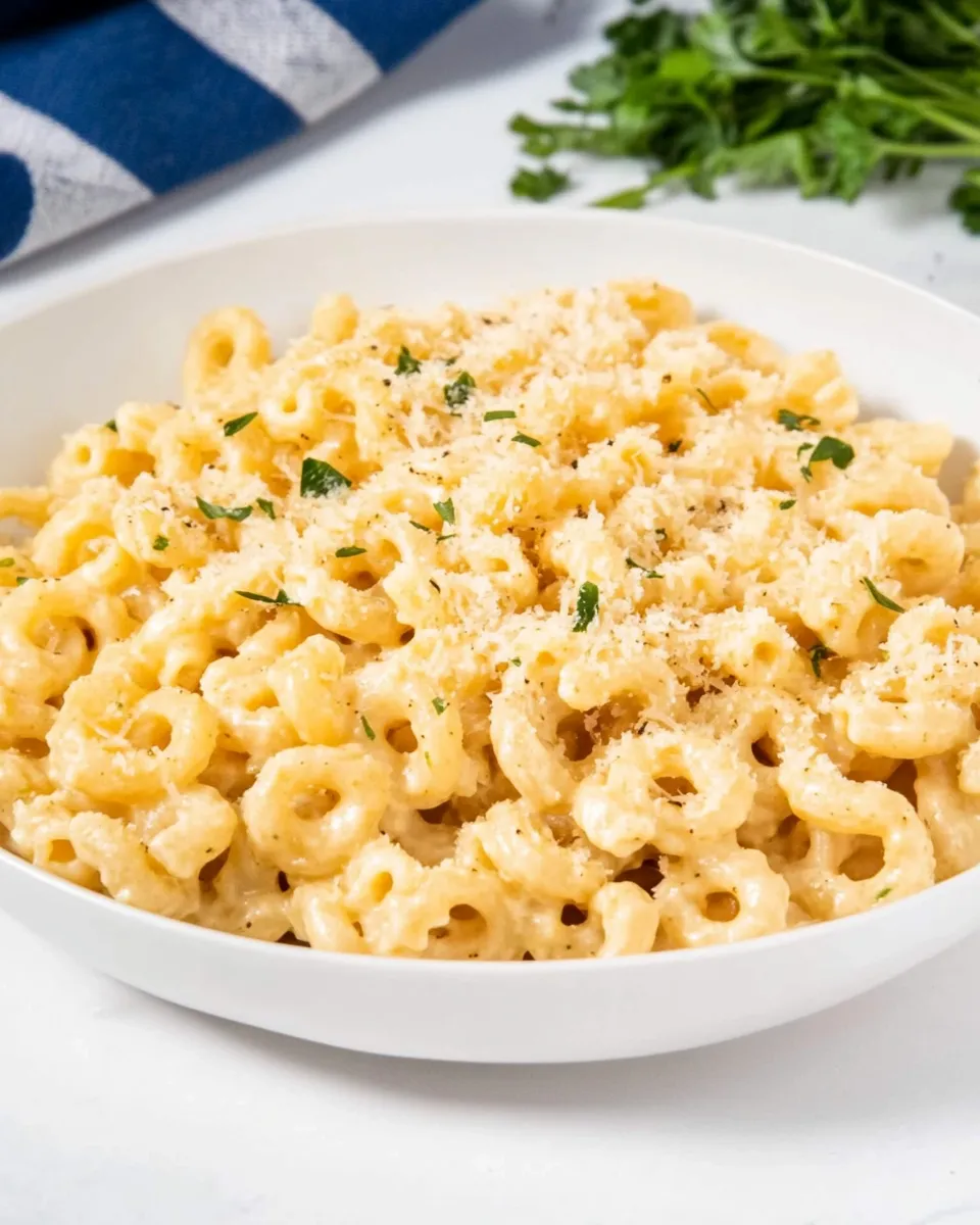 Delicious Creamy Cavatappi Pasta shot