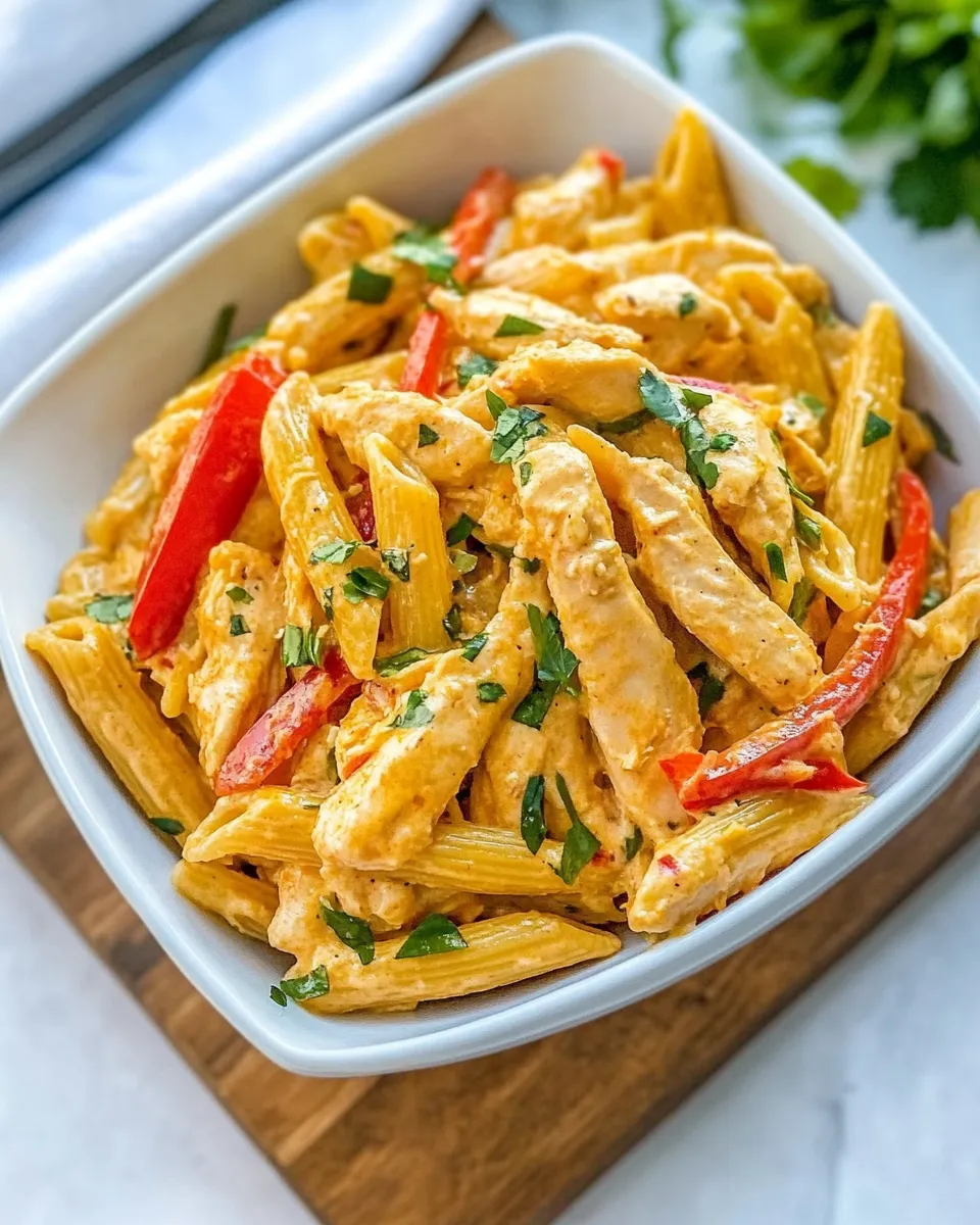 Homemade Creamy Chicken Fajita Pasta photo