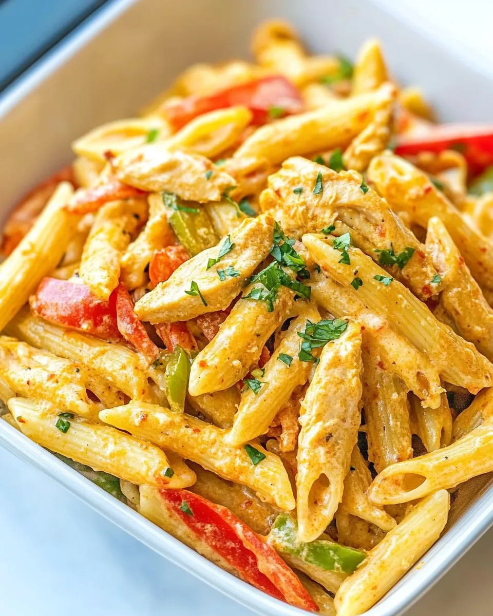 Classic Creamy Chicken Fajita Pasta image
