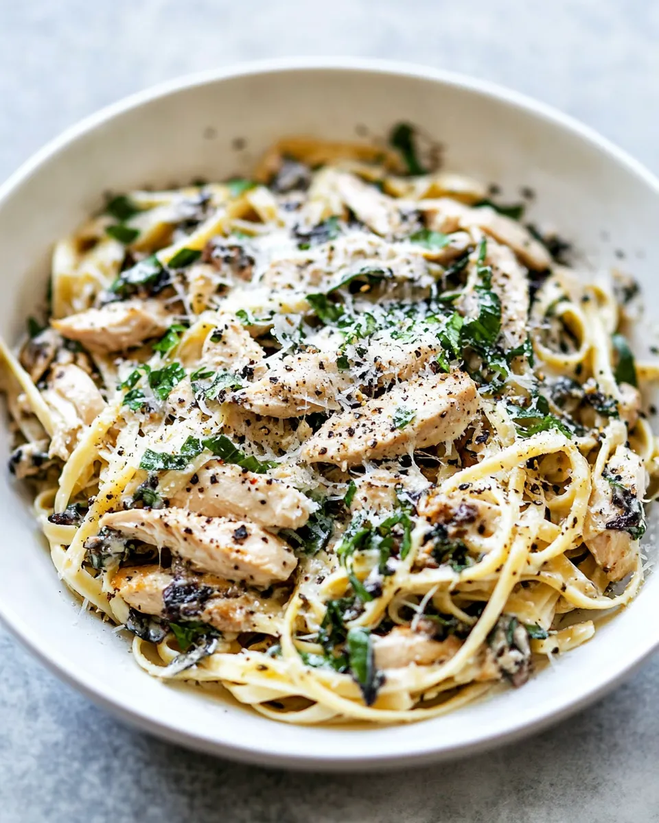 Homemade Creamy Chicken Pasta Recipe photo