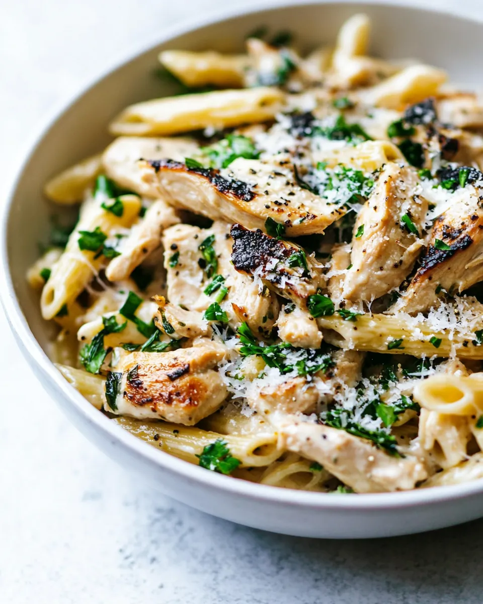Classic Creamy Chicken Pasta Recipe image