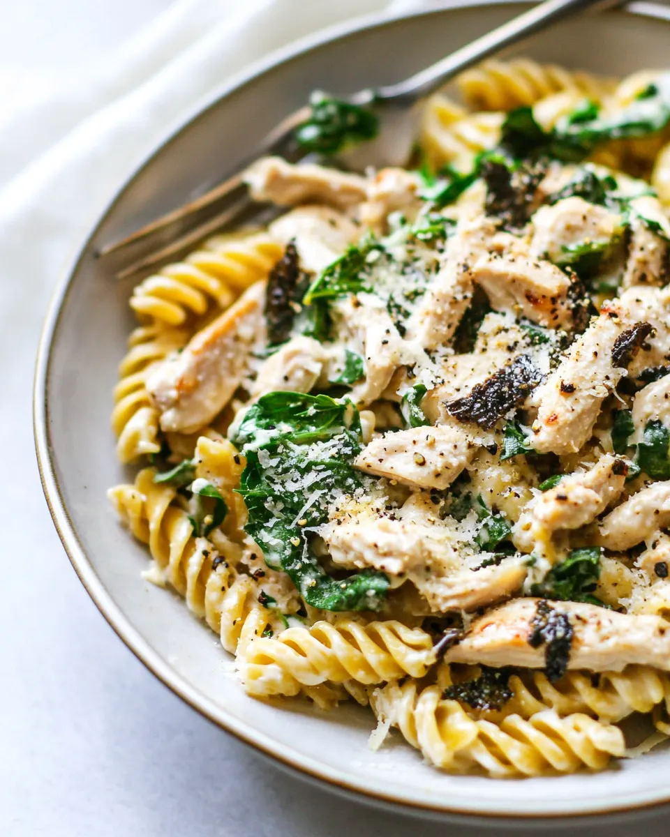 Delicious Creamy Chicken Pasta Recipe dish photo