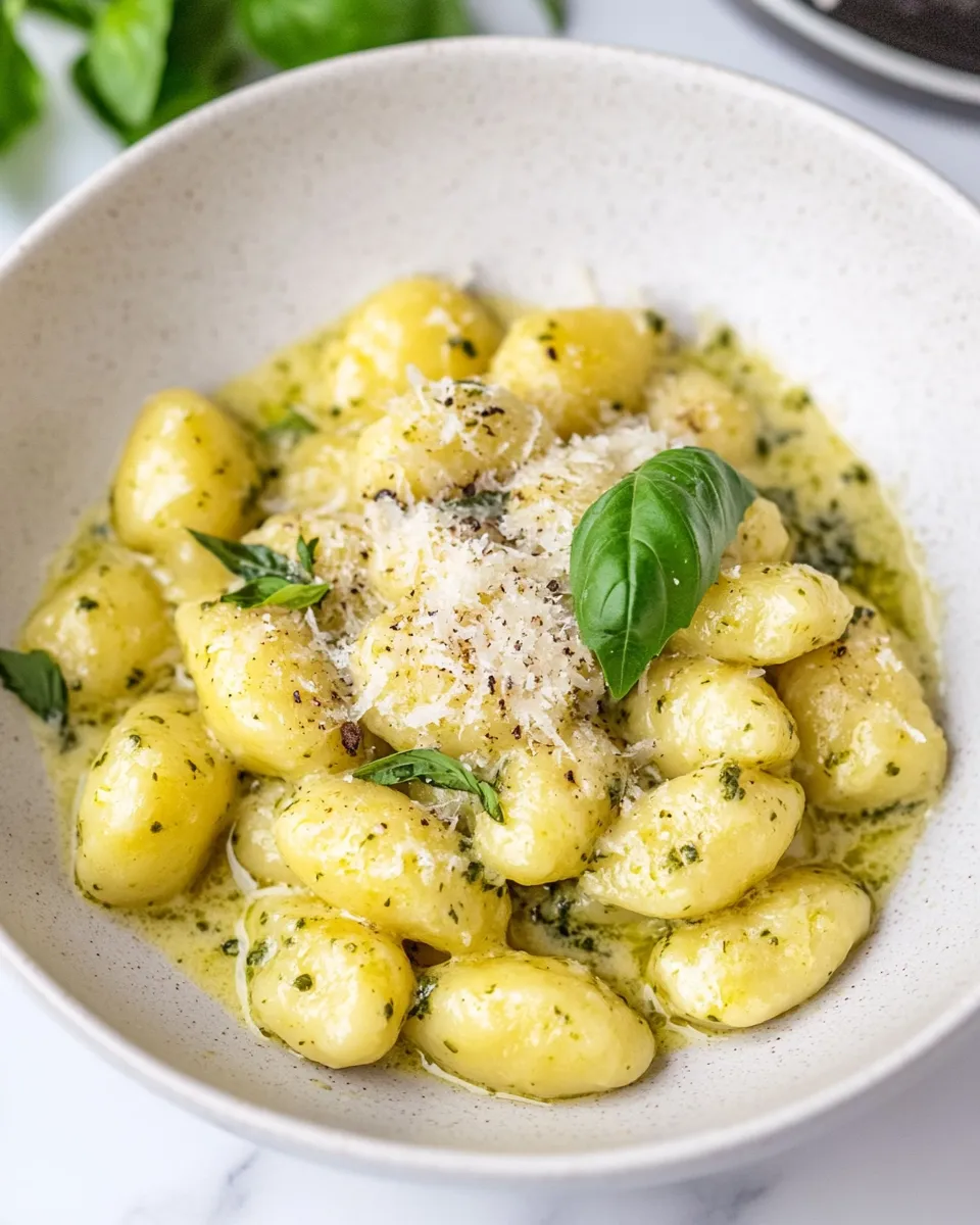 Classic Creamy Chicken Pesto Gnocchi image
