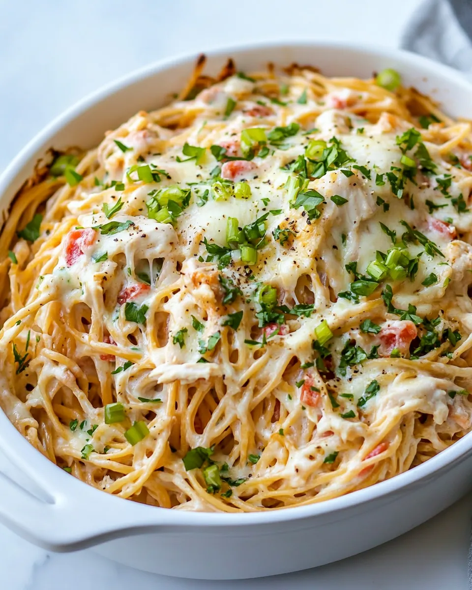 Easy Creamy Chicken Spaghetti recipe photo