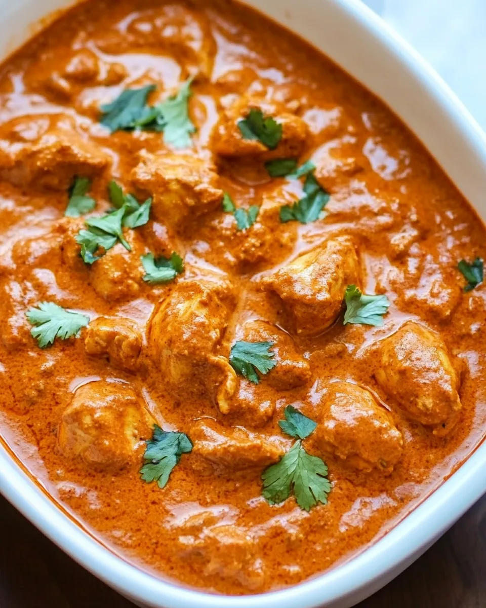 Easy Creamy Chicken Tikka Masala Recipe shot