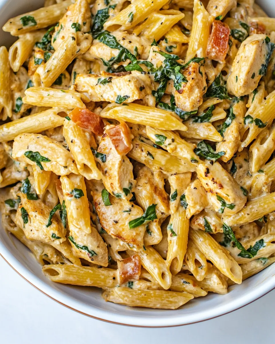 Homemade Creamy Garlic Chicken Pasta recipe photo