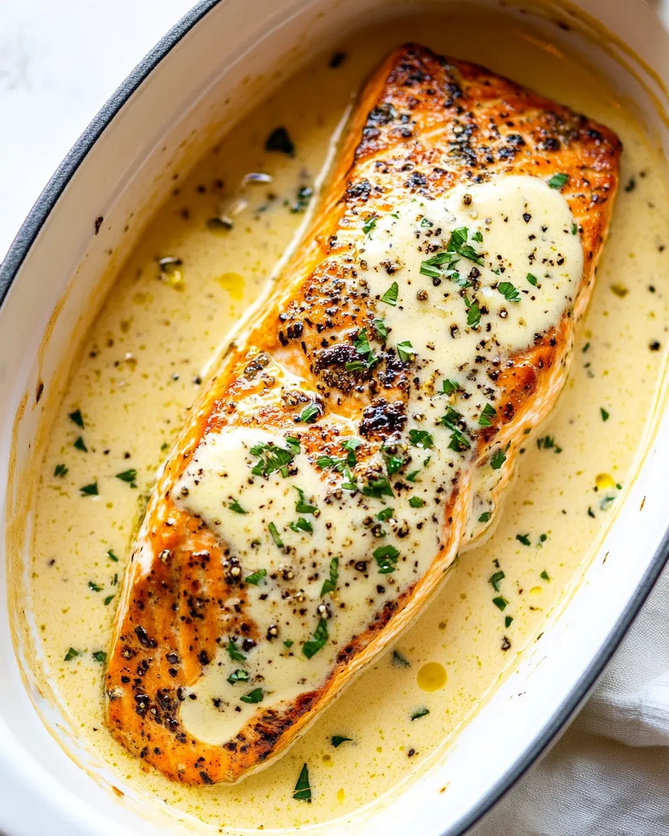 Classic Creamy Garlic Parmesan Salmon image