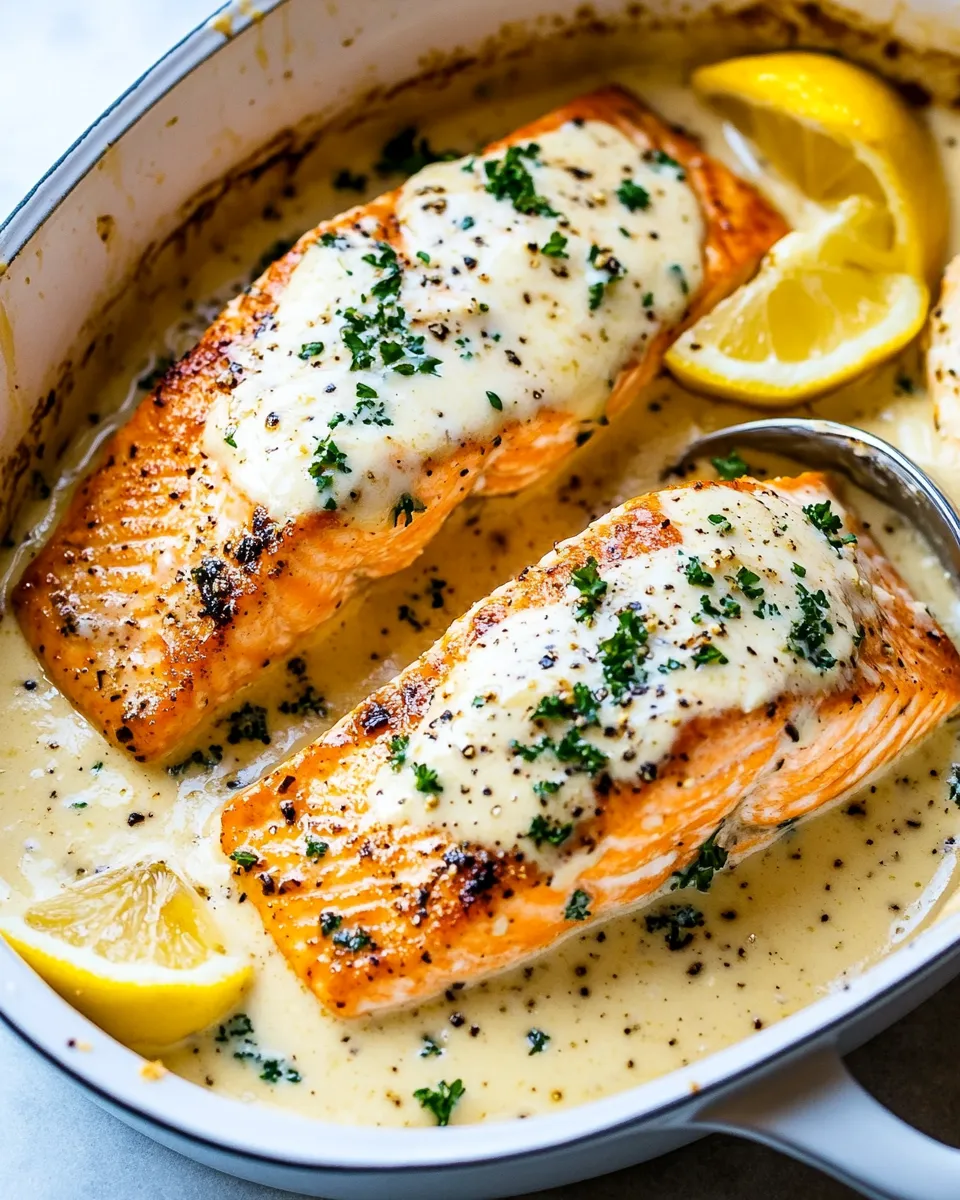 Easy Creamy Garlic Parmesan Salmon recipe photo