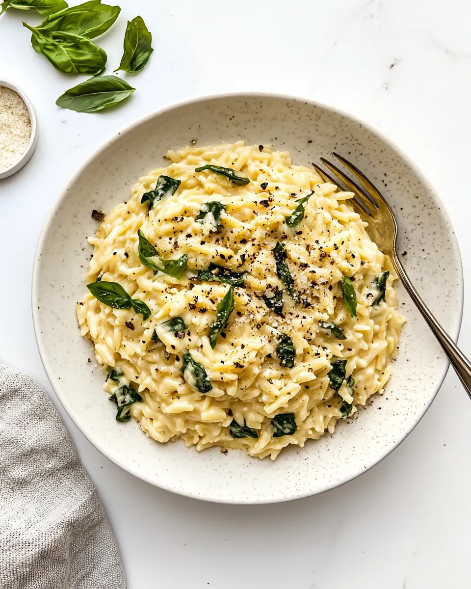Delicious Creamy Orzo image