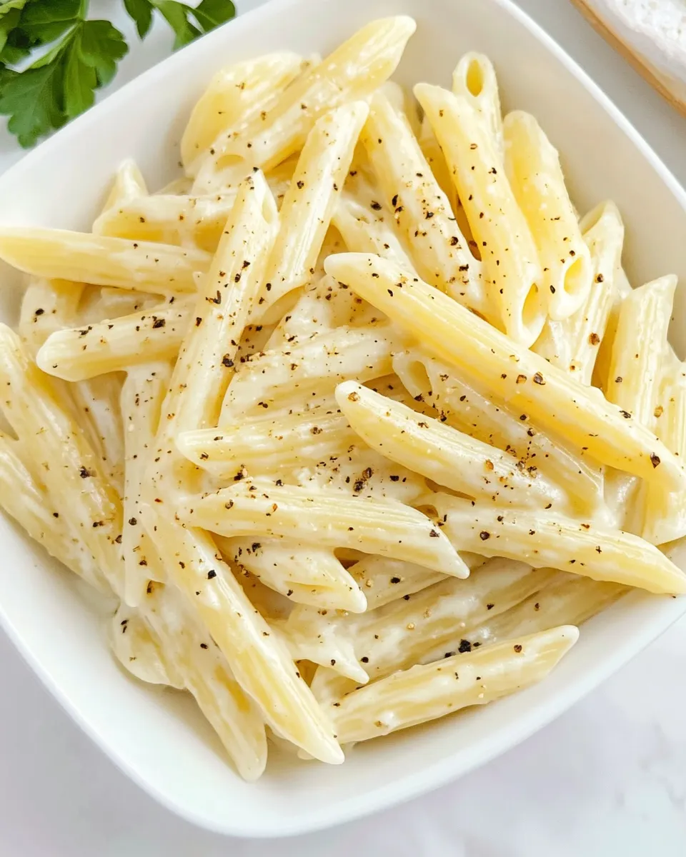 Easy Creamy Penne Pasta recipe photo