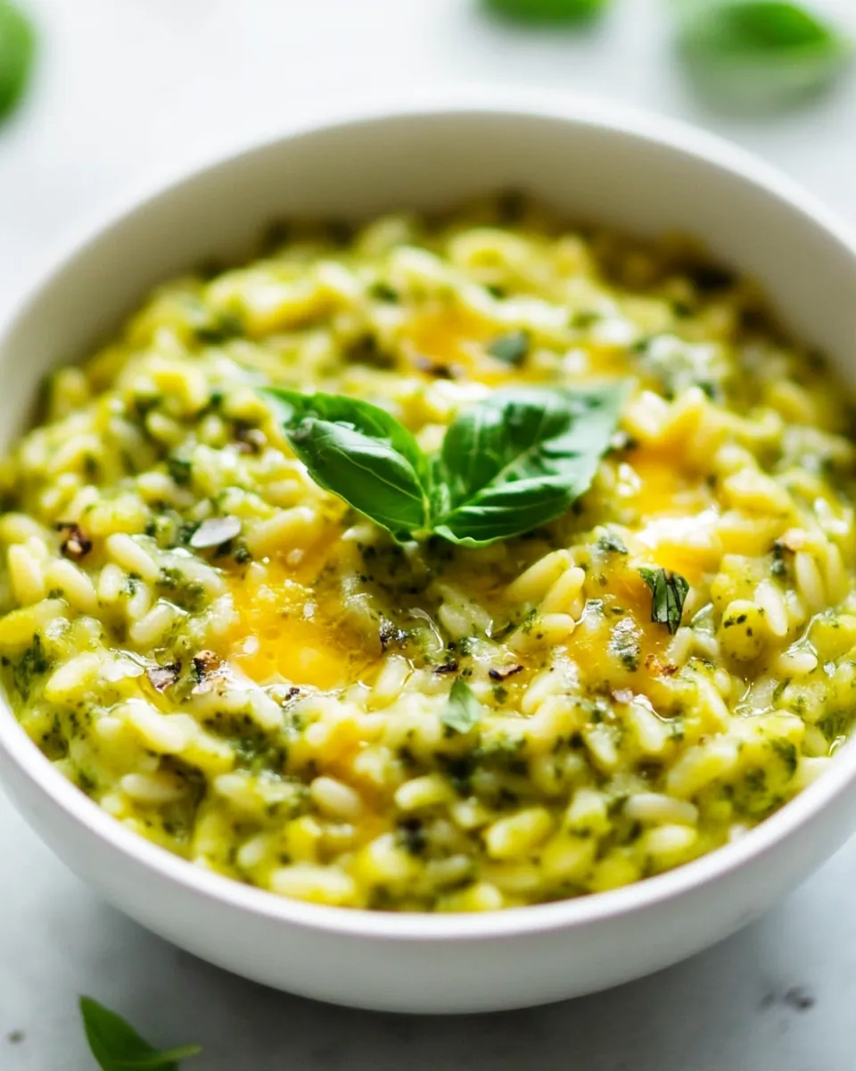 Easy Creamy Pesto Orzo (30 Minutes; ONE Pot!) photo