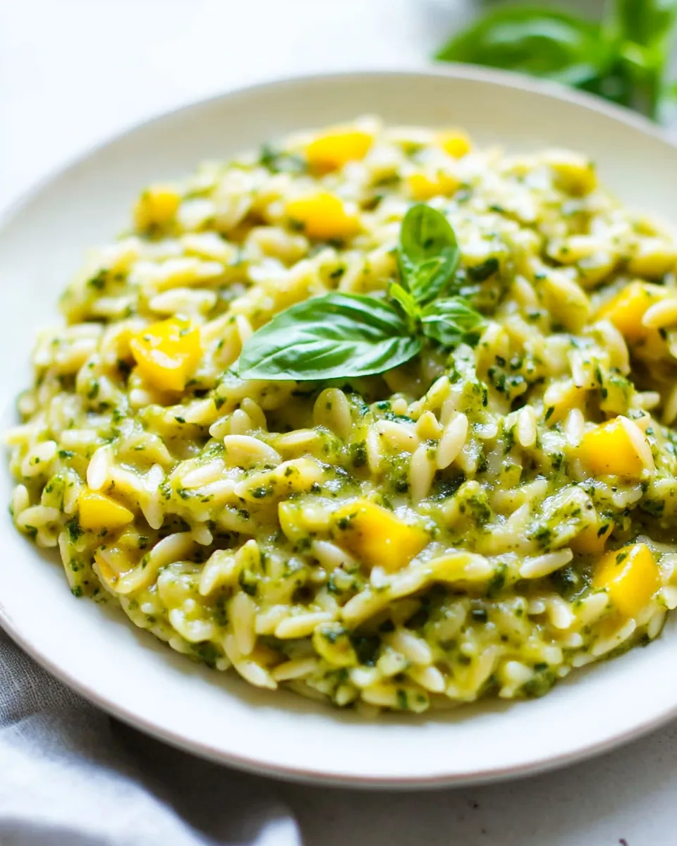 Delicious Creamy Pesto Orzo (30 Minutes; ONE Pot!) image