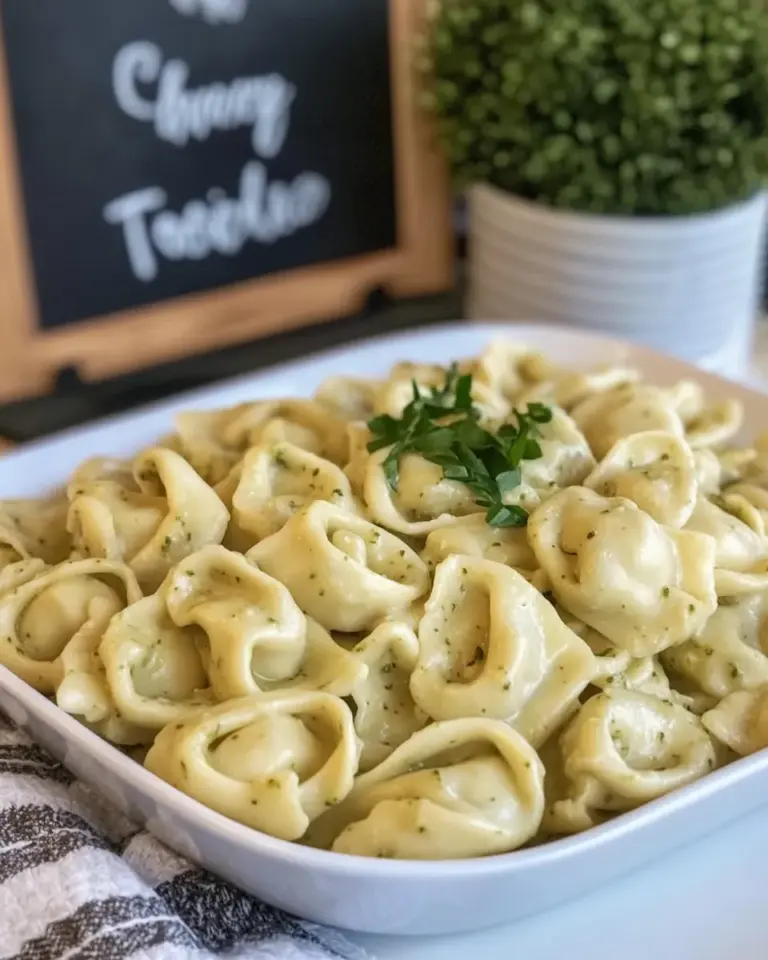 Easy Creamy Pesto Tortellini photo