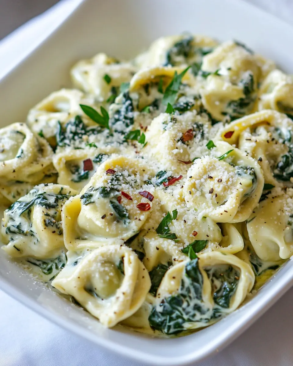 Classic Creamy Spinach Artichoke Tortellini image