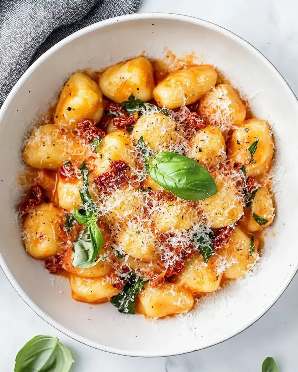 Homemade Creamy Sun-Dried Tomato Gnocchi photo