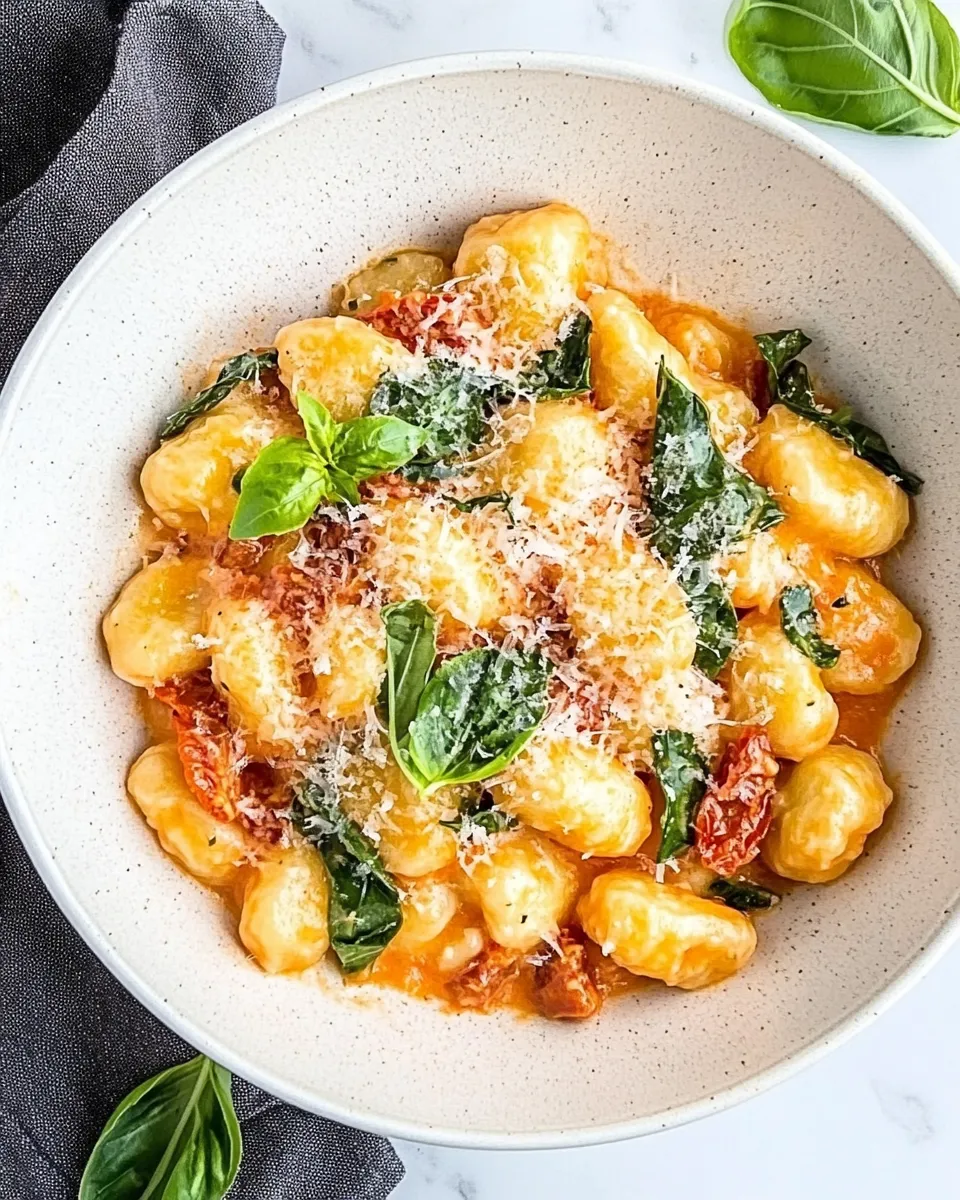 Easy Creamy Sun-Dried Tomato Gnocchi recipe photo