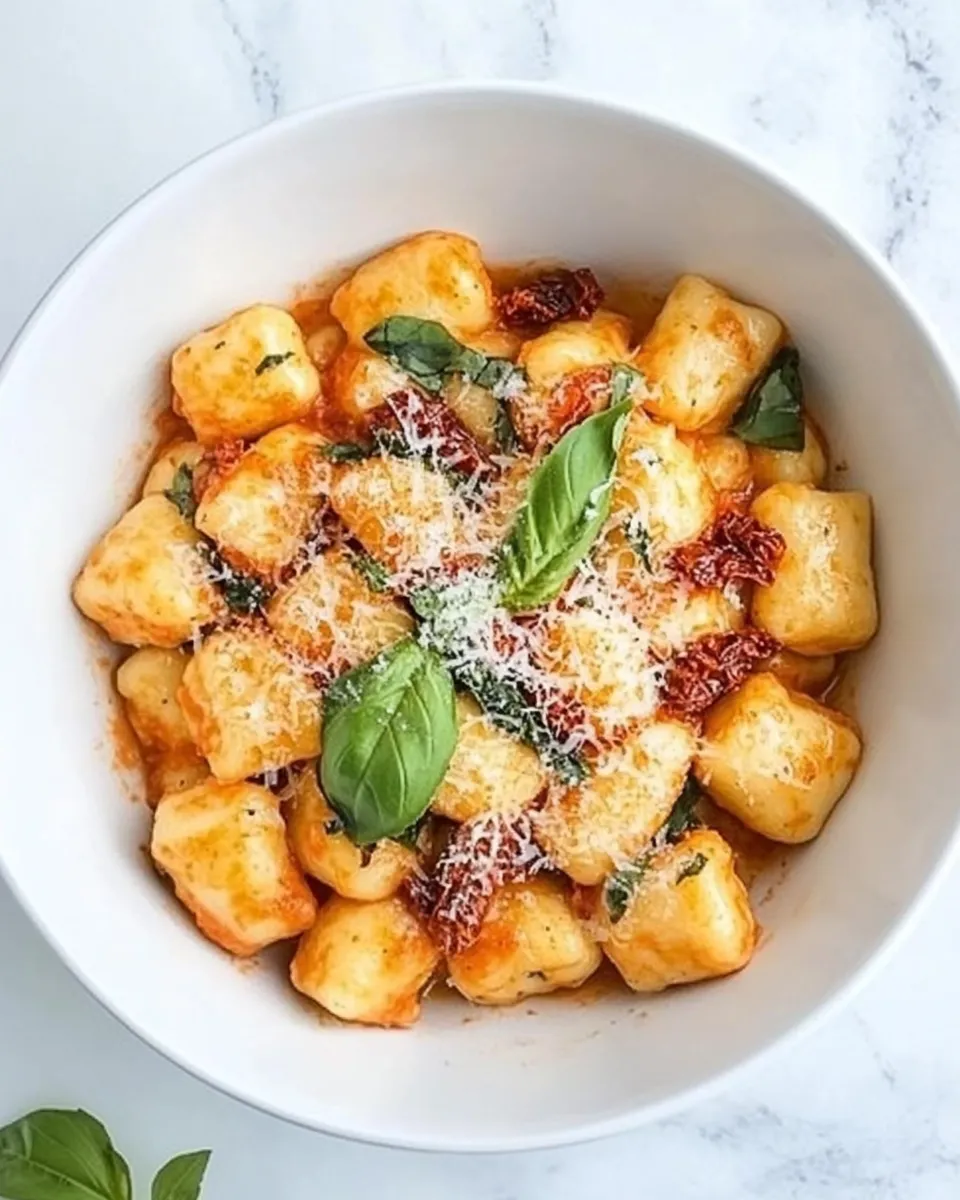 Savory Creamy Sun-Dried Tomato Gnocchi dish photo