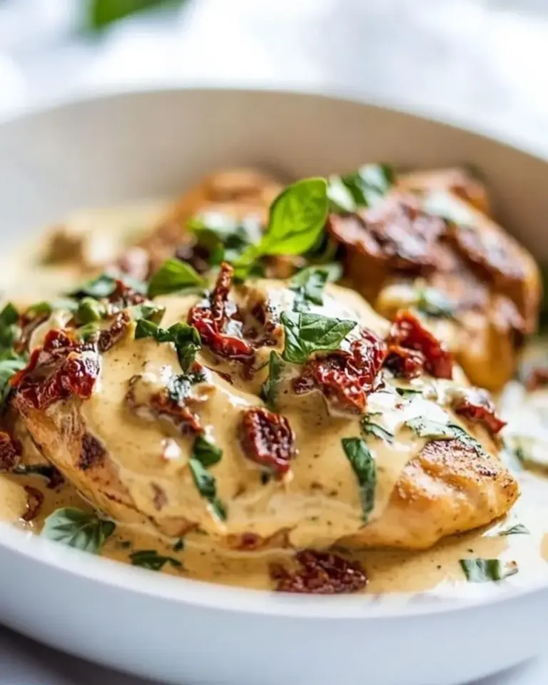 Homemade Creamy Sun Dried Tomato and Basil Chicken photo