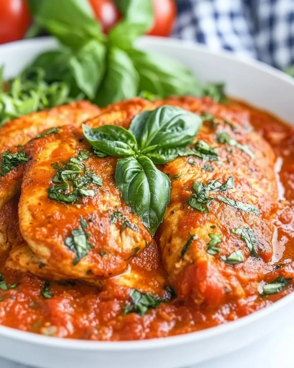 Delicious Creamy Tomato Basil Chicken Skillet image
