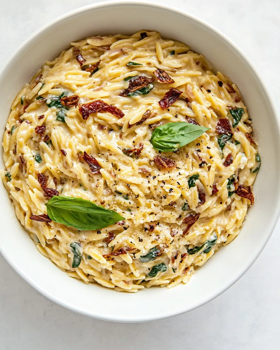 Homemade Creamy Tuscan Orzo photo