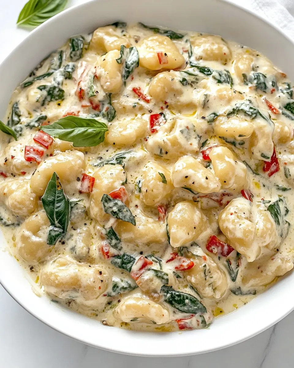 Classic Creamy Tuscan Parmesan Gnocchi image