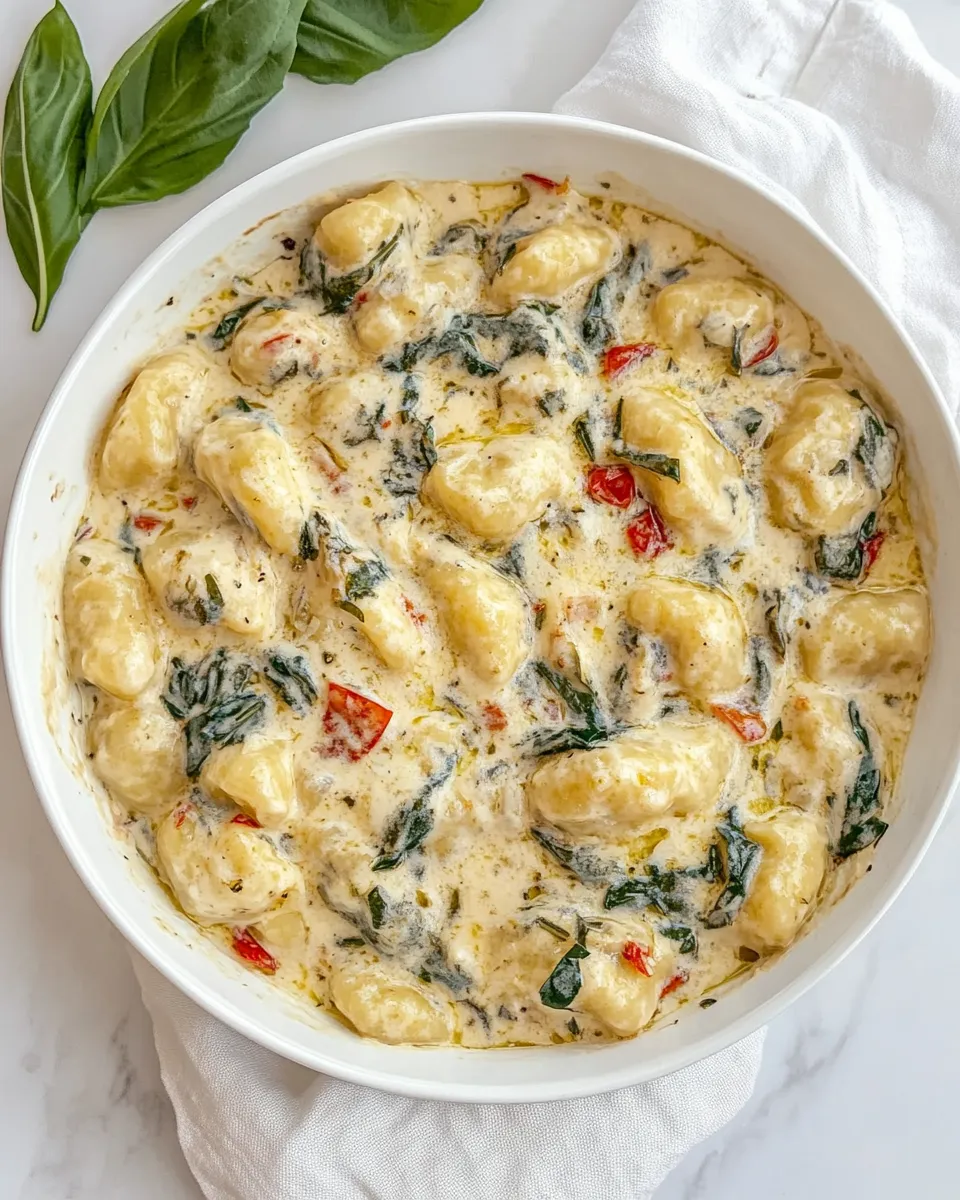 Easy Creamy Tuscan Parmesan Gnocchi recipe photo