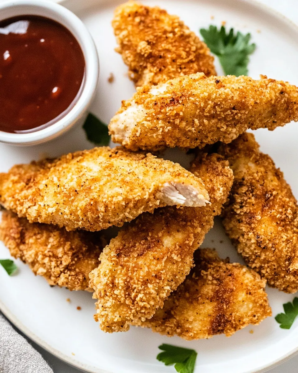 Easy Crispy Air Fryer Chicken Tenders recipe photo