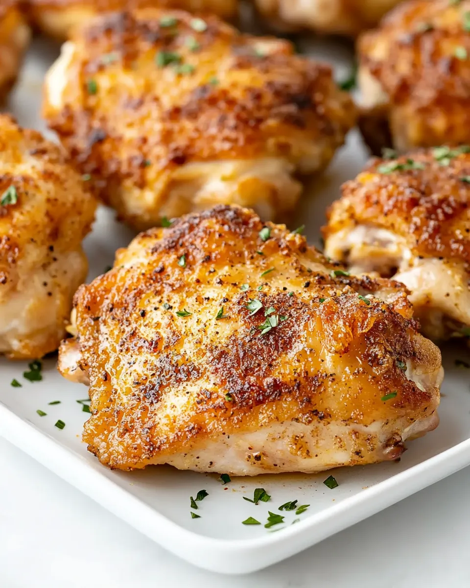 Classic Crispy Air Fryer Chicken Thighs image