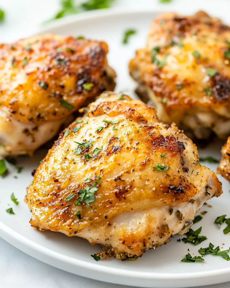 Easy Crispy Air Fryer Chicken Thighs recipe photo